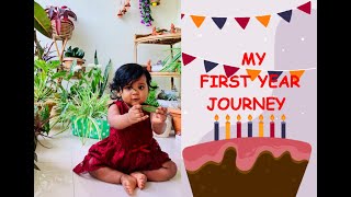 Baby's first year journey || Journey from 0 to 12 months || 1st Birthday || Baby's memories