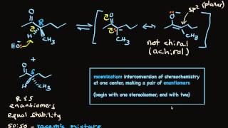 Racemization of Aldehydes and Ketones