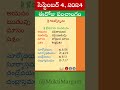 Today Panchangam in Telugu Heroes Panchangam Eroju Panchangam Telugu Panchangam Today Tithi,04/09/24