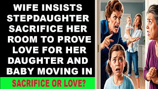 Wife insists stepdaughter sacrifice her room to prove love for her daughter and baby moving in