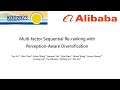 KDD 2023 - Multi-factor Sequential Re-ranking with Perception-Aware Diversification