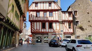 a walk through Vannes .Bretagne 4k