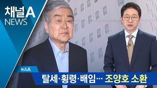 두 딸·부인 이어…조양호 탈세·횡령 혐의 조사