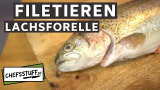 Forelle filetieren | Fisch filetieren | Lachsforelle | Warenkunde Lachsforelle | Anleitung