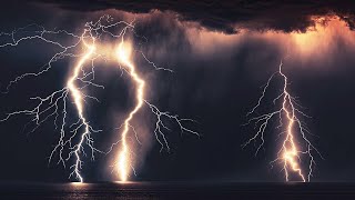 ⚡ Strong Thunderstorm Sounds for Sleeping | Heavy Rain on Roof & Very Intense Thunder at Night