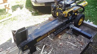 Champion 9 Ton Wood Splitter Review - LEAVE COMMENTS - pros \u0026 cons -  North Shore, New Brunswick