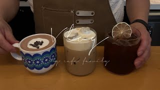 reminds me of a cup of coffee on a quiet rainy day [korean cafe vlog]