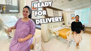 Reached hospital | Delivery process begins