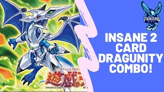 YU-GI-OH INSANE 2 CARD DRAGUNITY COMBO! NO EXTRA+NO SPELLS+2 NEGATES!