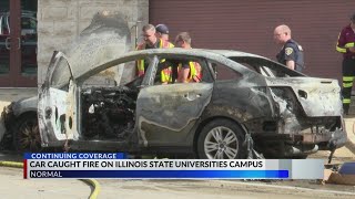 Arson authorities investigating a car fire in Normal
