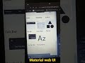 material web UI components