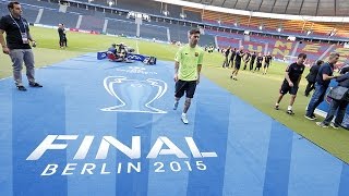 Champions League Final: FC Barcelona training session in Berlin