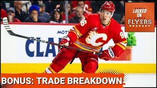 BONUS: Grading the Philadelphia Flyers \u0026 Calgary Flames trade, Kuzmenko \u0026 Pelletier, \u0026 What's next?