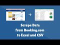 Scrape Data from Booking.com using Python - HTML to Excel & CSV