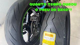 TROCA DE PNEU ZX4R - DUROU MUITO? - PIRELLI DIABLO ROSSO 3 é BOM?