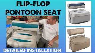 Flip Flop Pontoon Seat Installation - Pontoon Stuff Seat