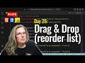 Building a Drag + Drop List to Reorder w/ JavaScript (No Frameworks) Day 26