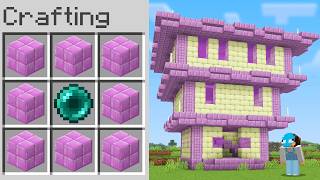 Minecraft Manhunt, But You Craft Structures...