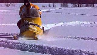 1968 Ski-doo Olympique 250 in deep snow 1