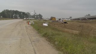 Road construction at US 90 and Ambassador Caffery Parkway interchange 80% done