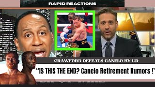 Stephen A. Smith & Max Kellerman REACT to Canelo Alvarez’s LOSS against Terence Crawford