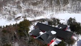 冬の赤城神社空撮動画