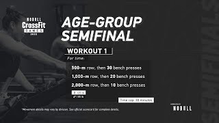 Workout 1 — 2022 Age-Group Semifinal