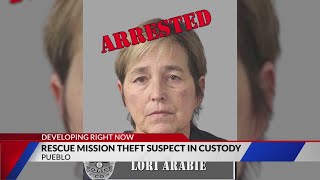 Suspect in Pueblo Rescue Mission theft in custody