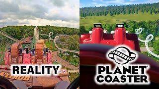 Python at Efteling | Planet Coaster versus Reality