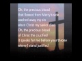 The Precious Blood with lyrics