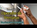 Cómo instalar operador de ventana  - Explicación completa