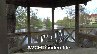 AVCHD video file  v.s.  MP 4  video file