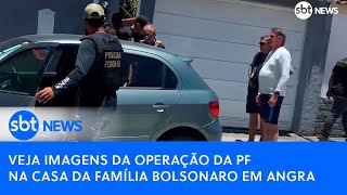 Veja imagens da operação da PF na casa da família Bolsonaro em Angra