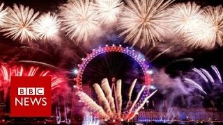 New Year fireworks 'show London is open'  - BBC News