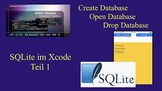 SQLite im Xcode einbinden, Create, Open, Drop Database