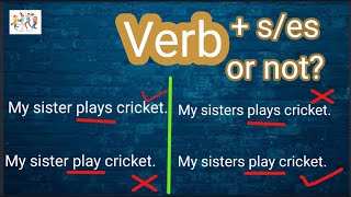 Verb + s/es or not # Rule # Practice set # Sentence making #  Understand easily