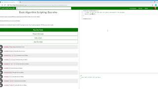 Basic Algorithm Scripting Boo who Learn freeCodeCamp10/16