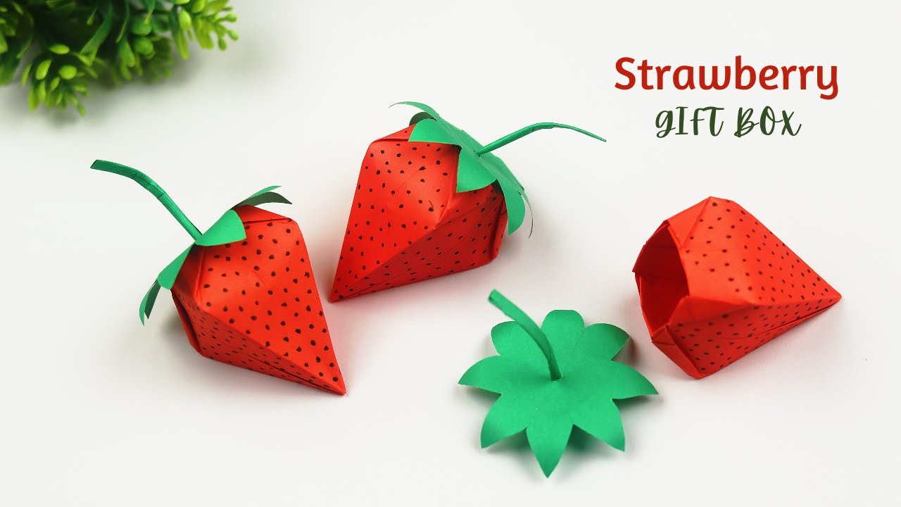 Diy Strawberry Gift Boxрџќ Cute Gift Box Ideas How To Make Origami