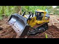 Rc Huina 1569 1:16 Bulldozer Truk Remote Control