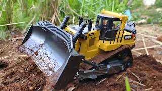 Rc Huina 1569 1:16 Bulldozer Truk Remote Control