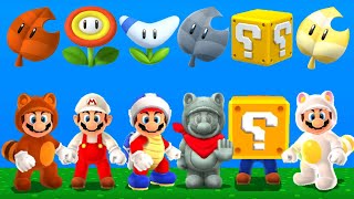 Super Mario 3D Land - All Power-Ups