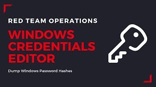 Post Exploitation With Windows Credentials Editor (WCE) - Dump Windows Password Hashes