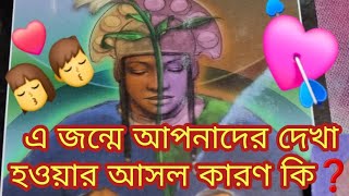 এ জন্মে আপনাদের দেখা হওয়ার আসল কারণ কি❓️#tarot #astrology #trending #bengali