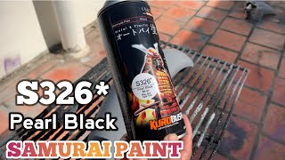 Tip to Spray Samurai Paint Pearl Black S326* #samuraipaint #S326