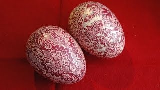 Pisanki w drobny wzorek Easter Eggs DIY