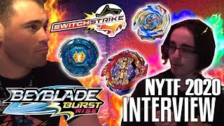 NYTF 2020 BEYBLADE BURST RISE INTERVIEW - RETURN OF SWITCHSTRIKE? MFB REMAKES? MISSING PARTS ETC..