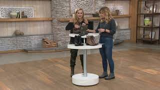 Earth Leather Lace-Up Mid Boots - Denali Anchor on QVC