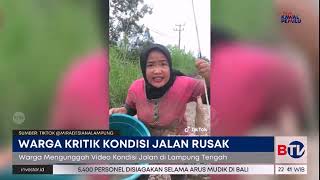 Efek Bima, Ruas Jalan di Lampung Diperbaiki