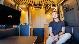 Ultimate van build - Apartment on wheels w/ Elevator bed