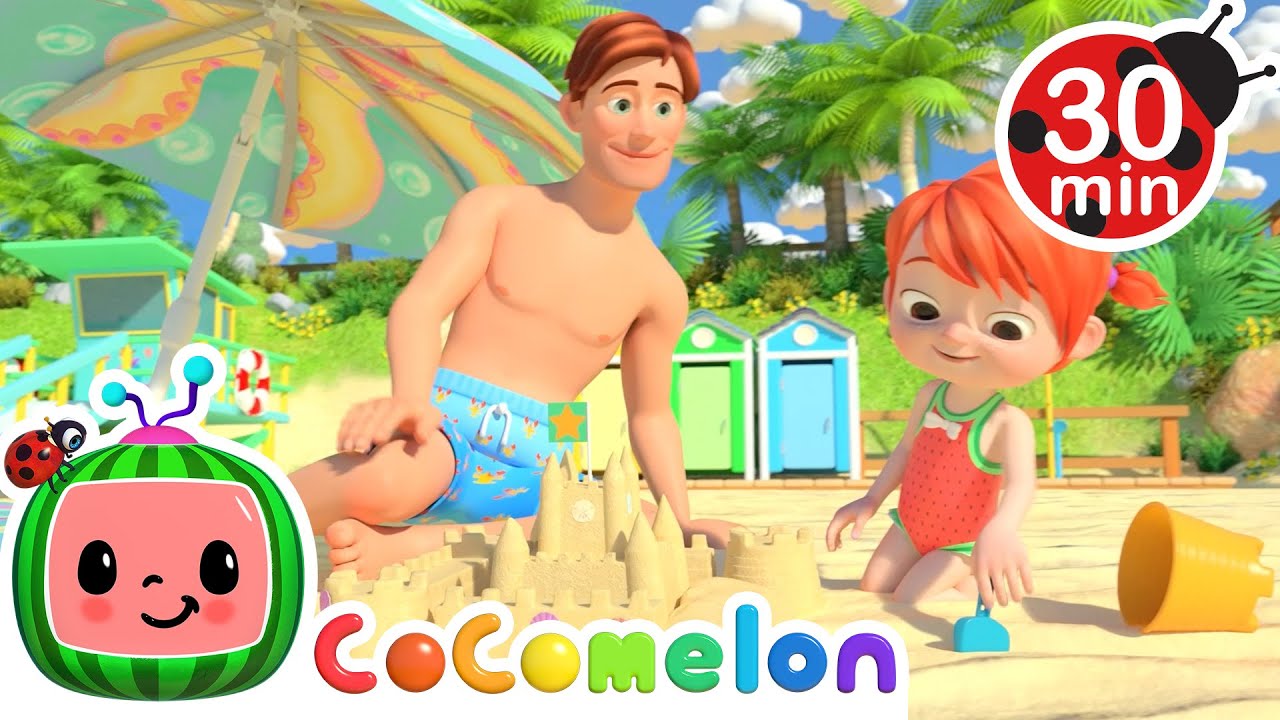 Daddy Daughter Beach Day Looped Song Cocomelon Kids Songs